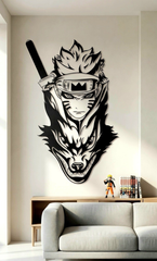 Awakening Within - Naruto x Kurama Metal Wall Art