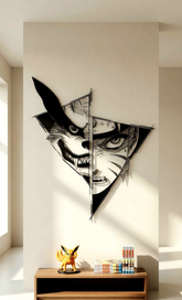 Naruto Nine-Tails Fusion Metal Wall Art