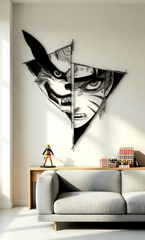 Naruto Nine-Tails Fusion Metal Wall Art