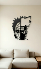 Obito x Kakashi Naruto Metal Wall Art