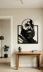Kratos God of War Metal Wall Art