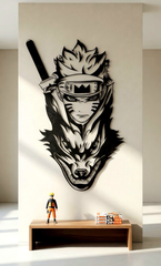 Awakening Within - Naruto x Kurama Metal Wall Art