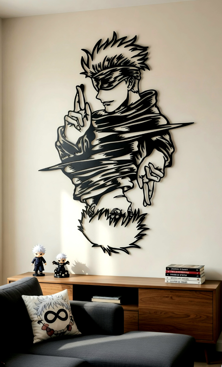 Infinity Within - Gojo Satoru Jujutsu Kaisen Metal Wall Art